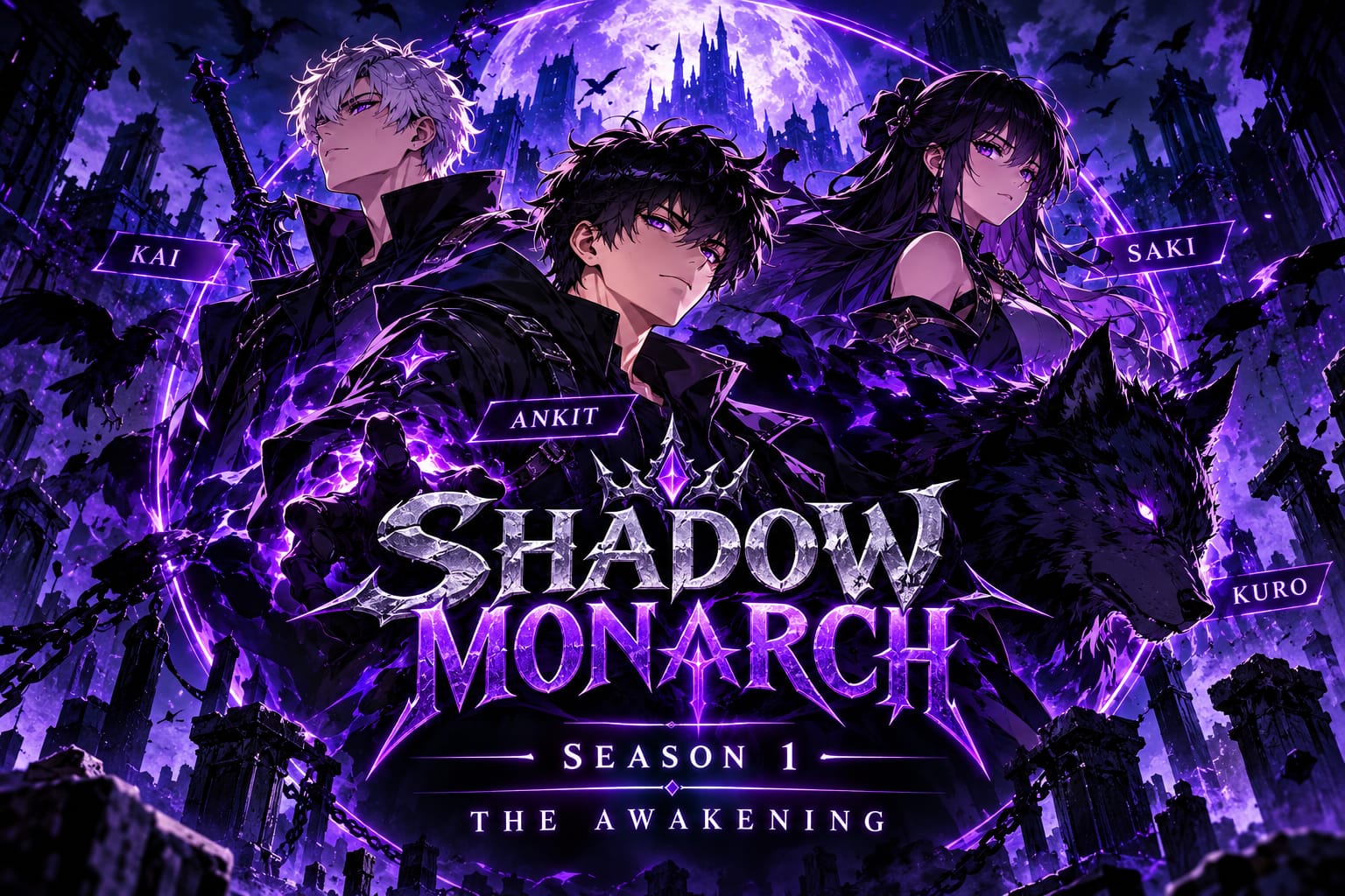Shadow Monarch Season 1 — The Awakening featuring Ankit, Kai, Saki and Kuro